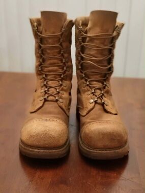 Corcoban size 10.5 Men's Brown Lace-Up Work Boots